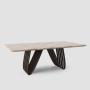 Terrence dining table - dark walnut